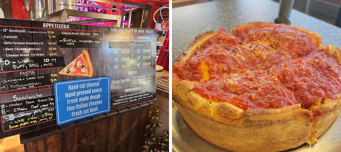 Chicago City Pizza Menu